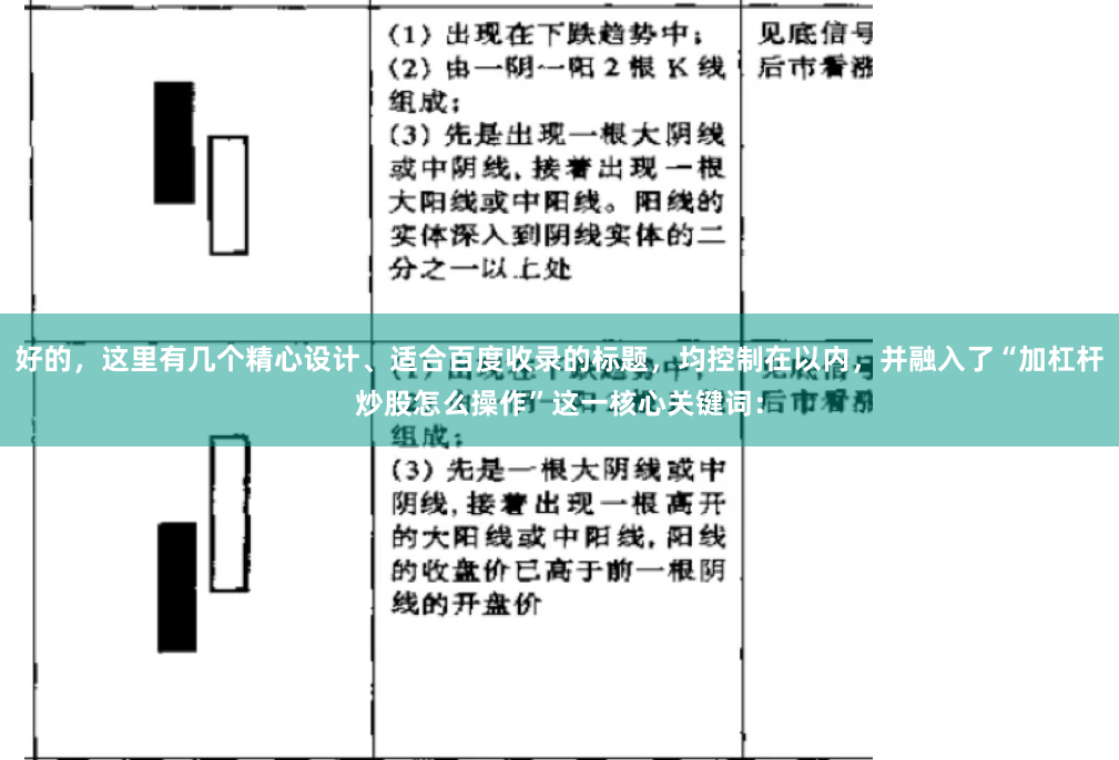 好的，这里有几个精心设计、适合百度收录的标题，均控制在以内，并融入了“加杠杆炒股怎么操作”这一核心关键词：